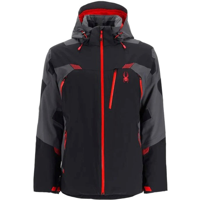 SPYDER JKT LEADER II [clr:Black/Volcano sz:S]
