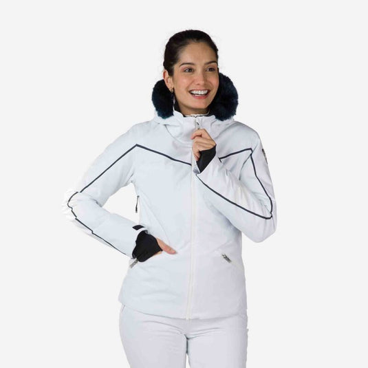 ROSSIGNOL W SKI JACKET [clr:White sz:L]