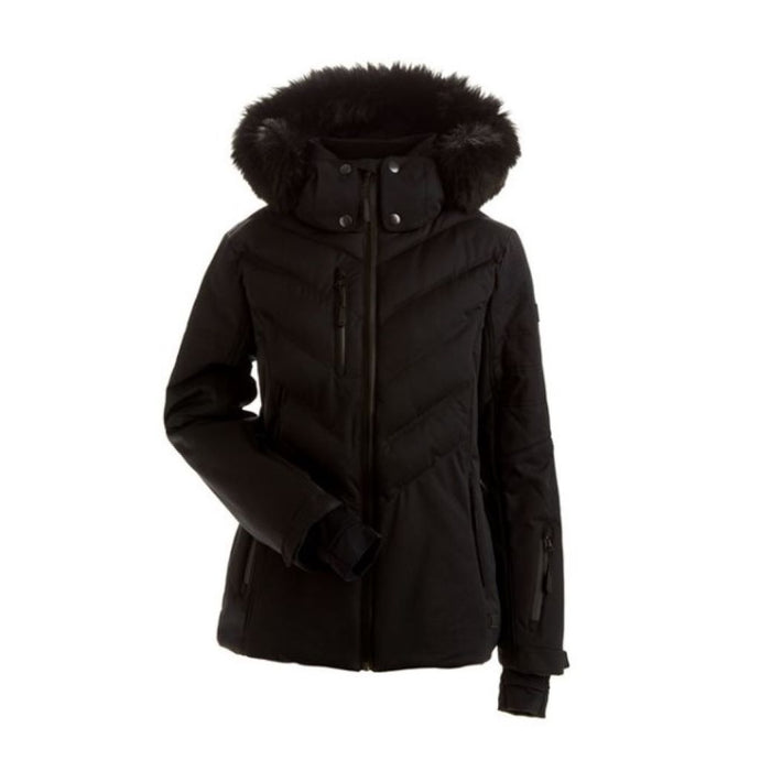 NILS SUNDANCE F/FUR JACKET [clr:Black sz:4]